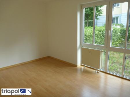 Hübsche 2-Zimmer-Wohnung mit Terrasse und Gartenanteil in ruhiger Lage von Coswig.