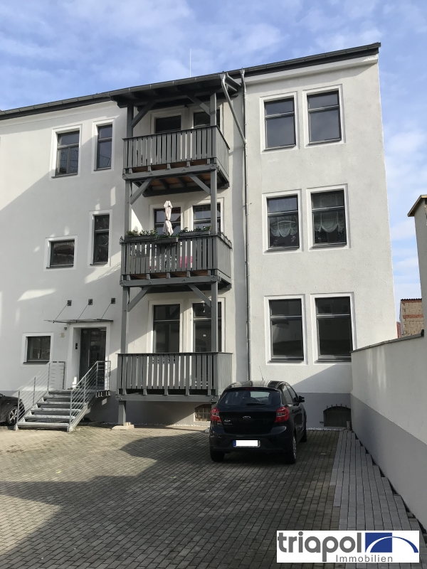 Schöne 3-Zi-Whg. mit Balkon und Einbauküche im Hinterhaus in Meißen.