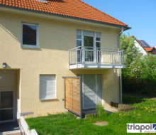 Kleine und gemütliche 2-Zi-Whg. mit Einbauküche und Terrasse in ruhiger Stadtrandlage von Dresden.