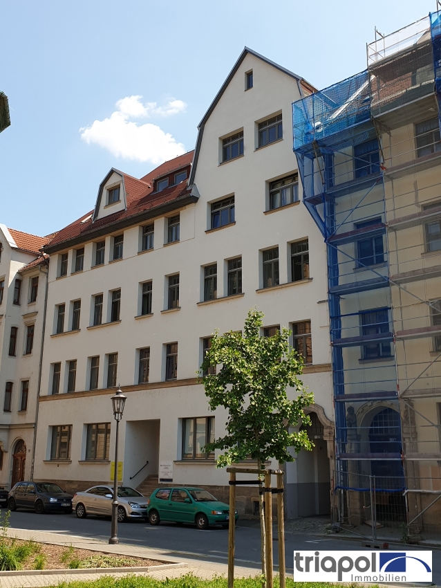 Schöne 3-Zi-Whg. mit Balkon und Einbauküche im Hinterhaus in Meißen.