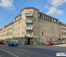 Großzügige Maisonettewohnung mit Laminatboden und Einbauküche in Pieschen.