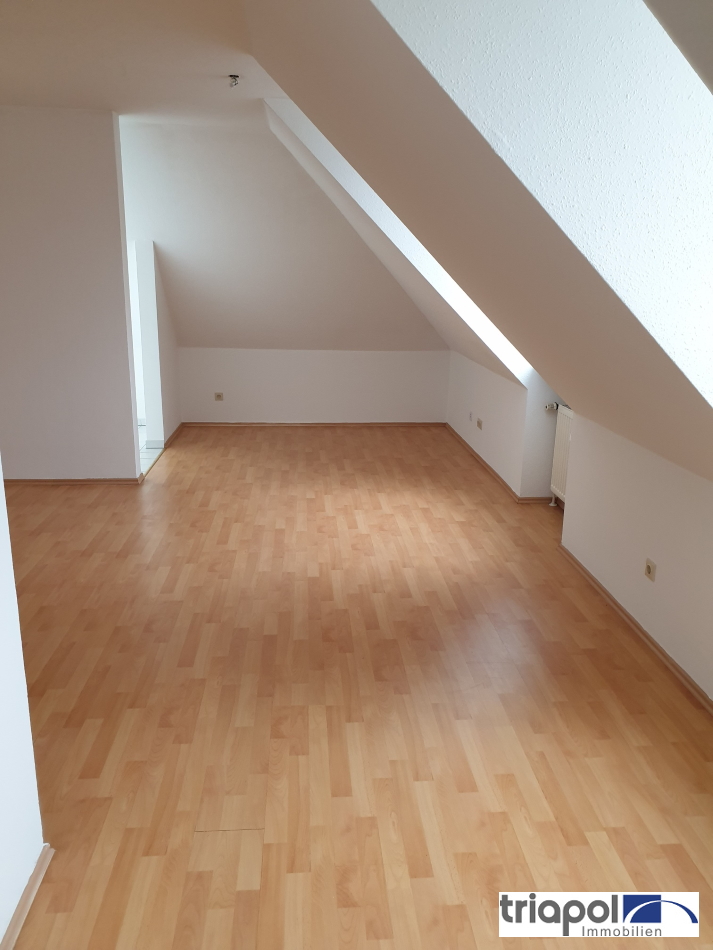 2-Zi-Dachgeschosswohnung in ruhiger und grüner Lage, am Stadtrand von Dresden.