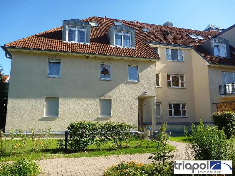 Schöne 1-Zi-Whg. mit Terrasse in grüner und ruhiger Stadtrandlage von Dresden.