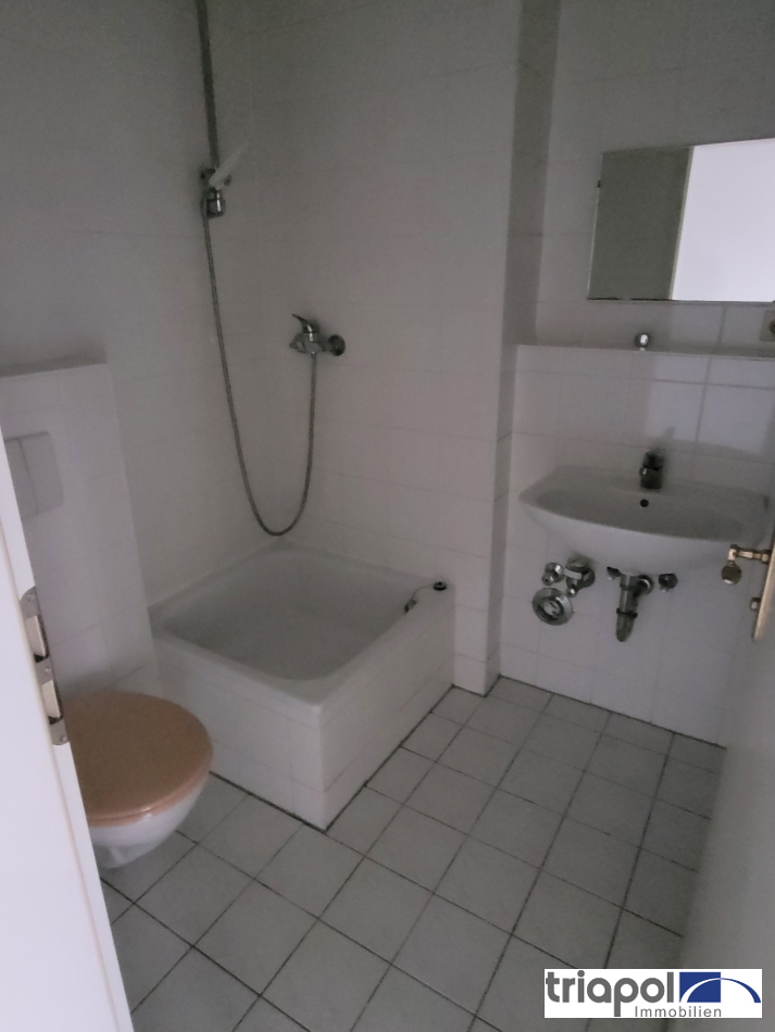 Schöne und gepflegte 1-Zi-Whg. mit Balkon und neuem Laminatboden in grüner und ruhiger Stadtrandlage.