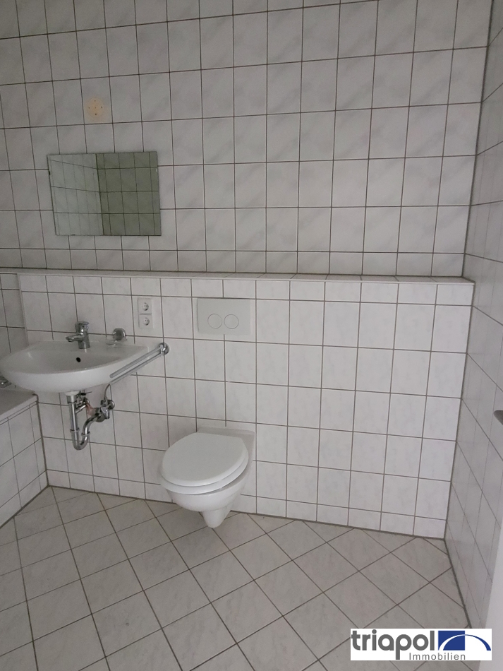 Hübsche 1-Zi-Whg. mit neuem Laminatboden, Balkon und TG-Stellplatz in Coswig.